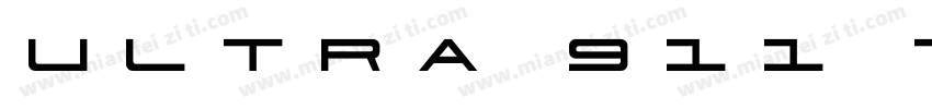 ULTRA 911 TITLE字体转换
